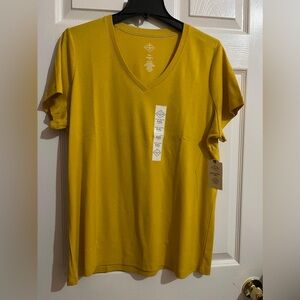 (V) St. John’s bay yellow shirt for women